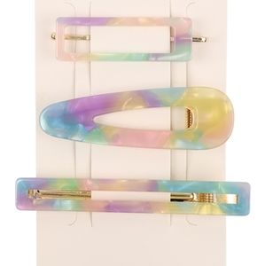 RIAH FASHION Mint Rainbow Colored 3 Piece Set